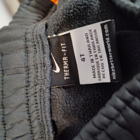 Nike Therma-Fit Gray Hoodie with Orange Accents - Picture 5 of 5